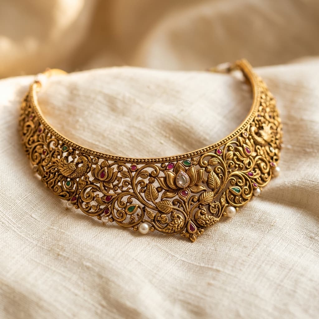 The Shringar Headpiece (Maang Tikka) — Kalamkari Edition